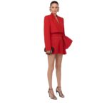 ALEXANDER MCQUEEN WOMANS KNUCKLE CLUTCH WITH CHAIN IN BLACK