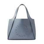 STELLA MCCARTNEY LOGO GRAINY ALTER MAT TOTE BAG