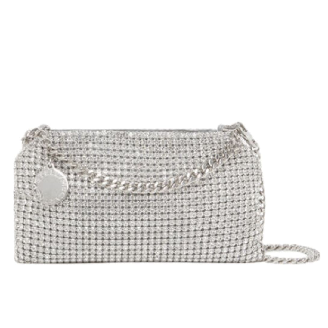 STELLA MCCARTNEY FALABELLA CRYSTAL MESH SHOULDER BAG