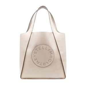 STELLA MCCARTNEY LOGO SQUARE TOTE BAG