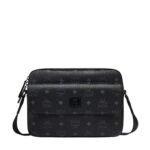 MCM AREN MESSENGER BAG IN VISETOS BLACK