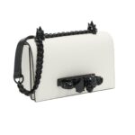 ALEXANDER MCQUEEN WOMANS MINI JEWELLED SATCHEL IN SOFT LVORY