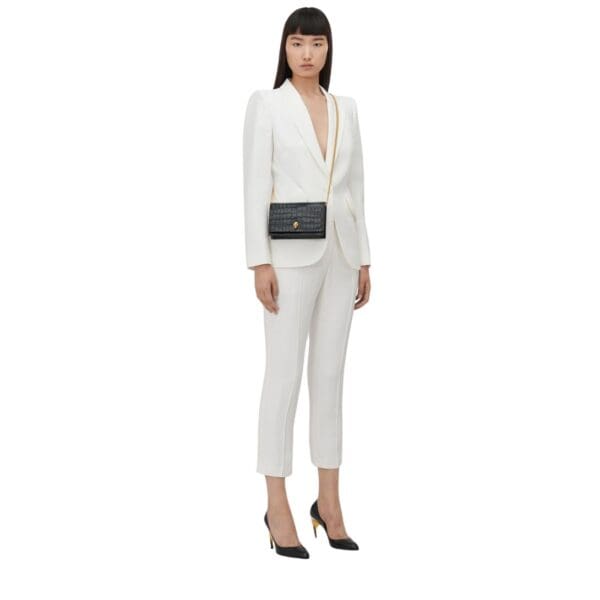 ALEXANDER MCQUEEN WOMANS SMALL SKULL IN BLACK