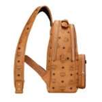 MCM SMALL STARK BACKPACK IN VISETOS COGNAC