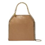 STELLA MCCARTNEY FRAYME STUDDED GRAINY ALTER MAT MEDIUM FLAP SHOULDER BAG