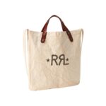 RALPH LAUREN LOGO CANVAS MARKET TOTE