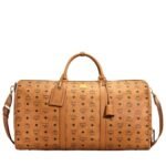 MCM OTTOMAR WEEKENDER BAG IN VISETOS COGNAC