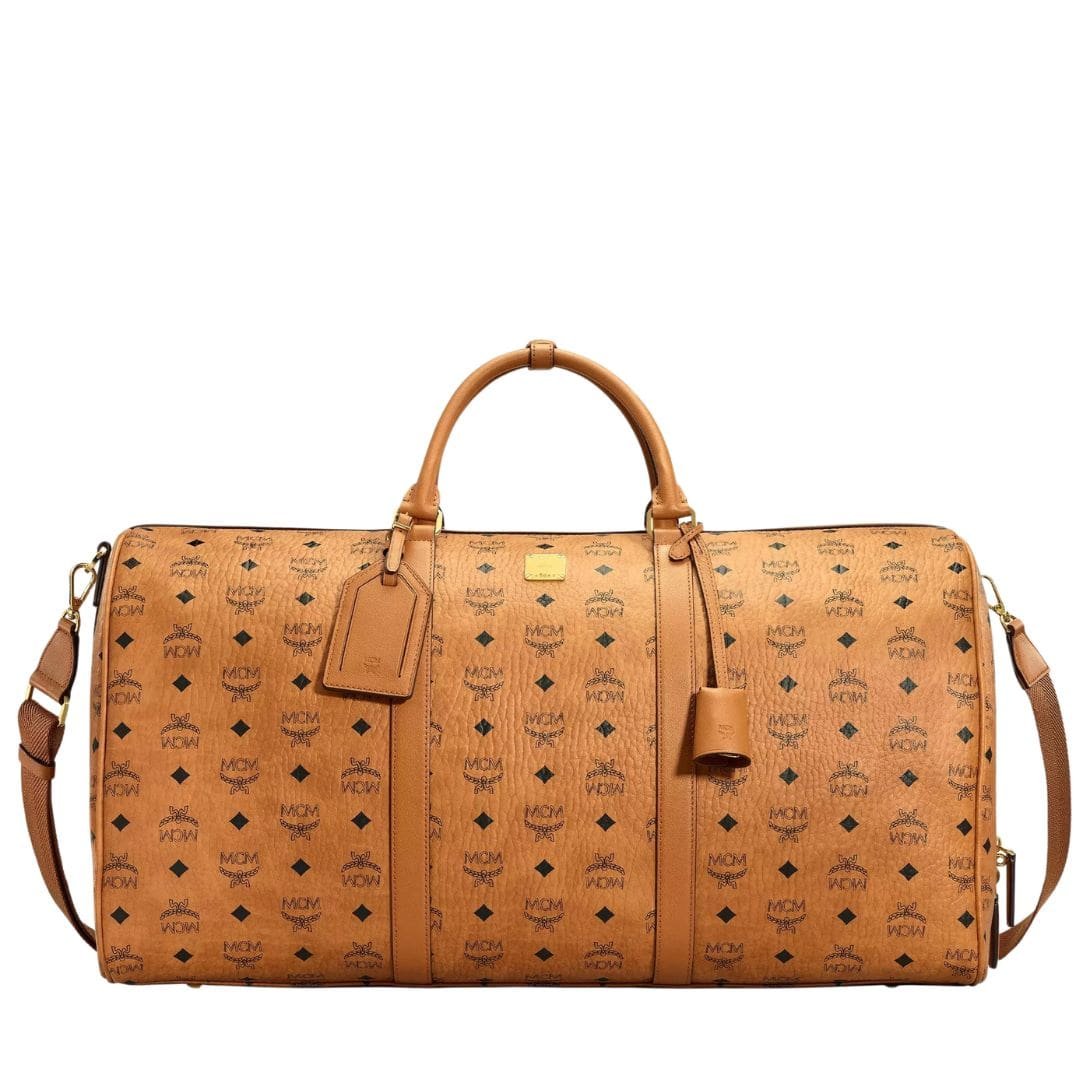 MCM OTTOMAR WEEKENDER BAG IN VISETOS COGNAC