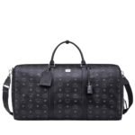 MCM OTTOMAR WEEKENDER BAG IN VISETOS BLACK