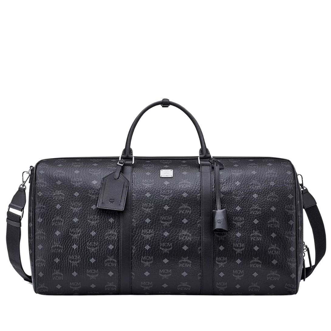 MCM OTTOMAR WEEKENDER BAG IN VISETOS BLACK