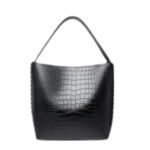 STELLA MCCARTNEY FRAYME CROC-EFFECT EMBOSSED TOTE BAG
