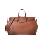 RALPH LAUREN VOYAGER BURNISHED CALFSKIN DUFFEL