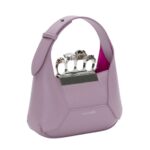 ALEXANDER MCQUEEN WOMENS THE JEWELLED HOBO BAG IN ANTIQUE PINK