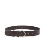la garconne the row half moon belt — dark brown