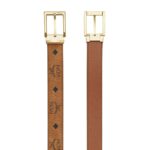 MCM AREN REVERSIBLE BELT 1.3” IN VISETOS COGNAC