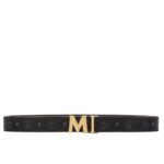 MCM CLAUS M REVERSIBLE BELT 1.75" IN VISETOS BLACK/GOLD