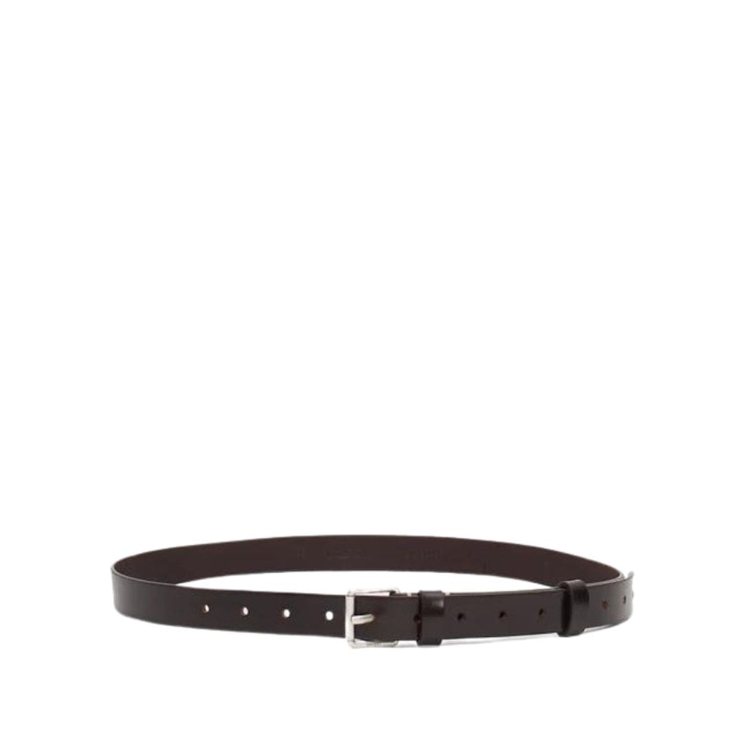 la garconne lemaire men men's reversed belt 25 — dark brown