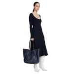 PROENZA XL RUCHED TOTE DARK NAVY