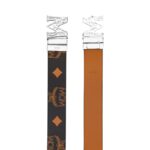 MCM CLAUS LAUREL M REVERSIBLE BELT 1.75" IN MAXI VISETOS BLACK/SILVER