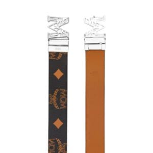MCM CLAUS LAUREL M REVERSIBLE BELT 1.75″ IN MAXI VISETOS BLACK/SILVER