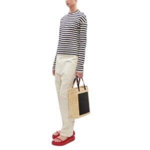 LA GARCONNE PLAN C STRAW MEDIUM SHOPPER