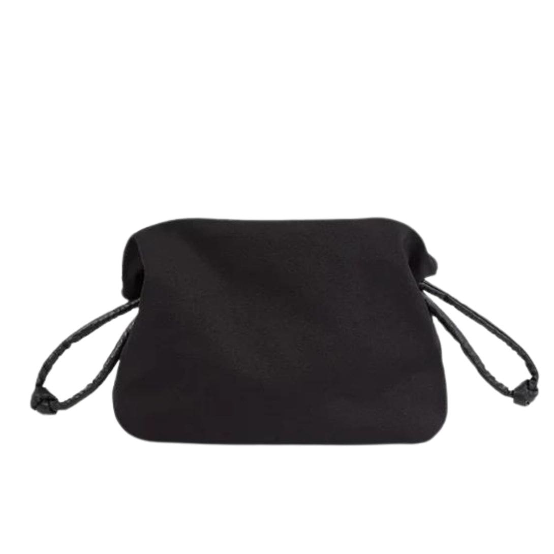 LA GARCONNE CANVAS POUCH — BLACK/ OIL BLACK