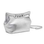 ALEXANDER MCQUEEN WOMENS THE PEAK BAG MINI IN SILVER