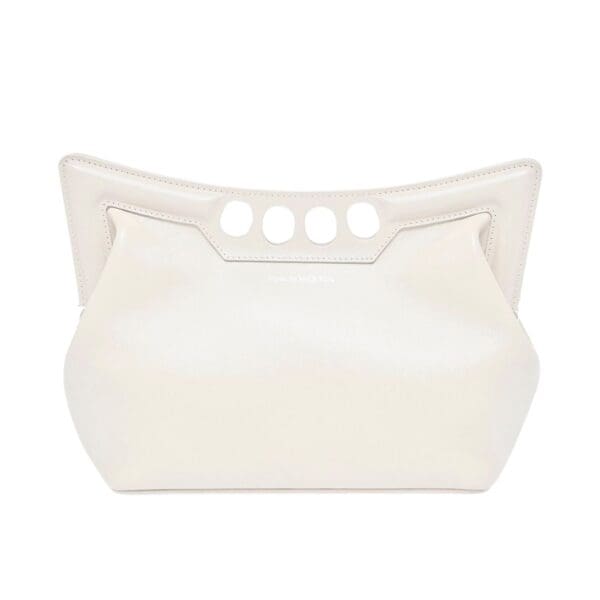 ALEXANDER MCQUEEN WOMENS THE PEAK BAG SMALL IN SOFT LVORY