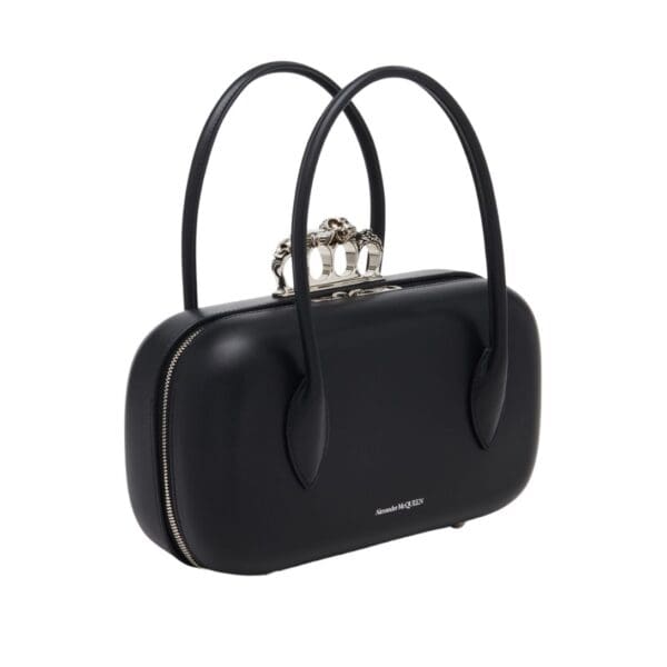 ALEXANDER MCQUEEN WOMENS THE REVERSE CLUTCH IN BLACK