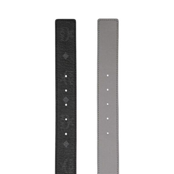 MCM CLAUS EPOXY LAUREL M REVERSIBLE BELT 1.5" IN VISETOS BLACK/GOLD