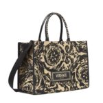 VERSACE BAROCCO ATHENA RAFFIA TOTE BAG