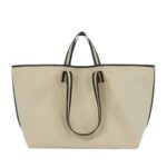 LA GARCONNE KASSL CANVAS TOTE — BEIGE / OIL BORDEAUX