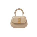 VERSACE CROC-EFFECT GRECA GODDESS MINI BAG