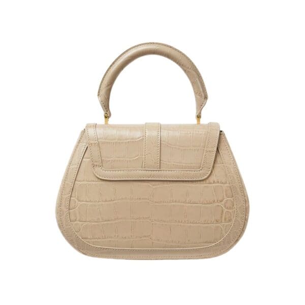 VERSACE CROC-EFFECT GRECA GODDESS TOP HANDLE BAG