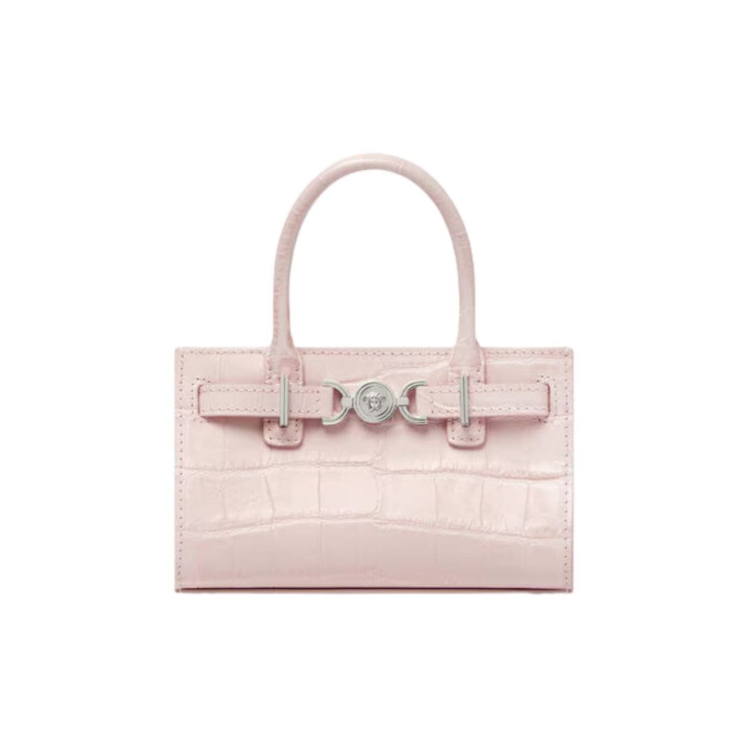VERSACE CROC-EFFECT MEDUSA '95 MINI TOTE BAG