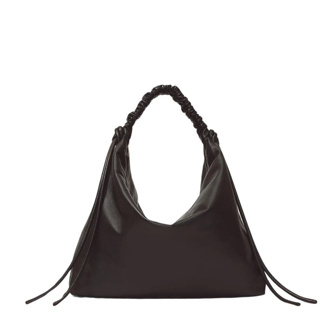 PROENZA LARGE DRAWSTRING SHOULDER BAG BLACK