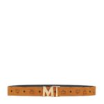 MCM CLAUS M REVERSIBLE BELT 1.75" IN VISETOS GOLD