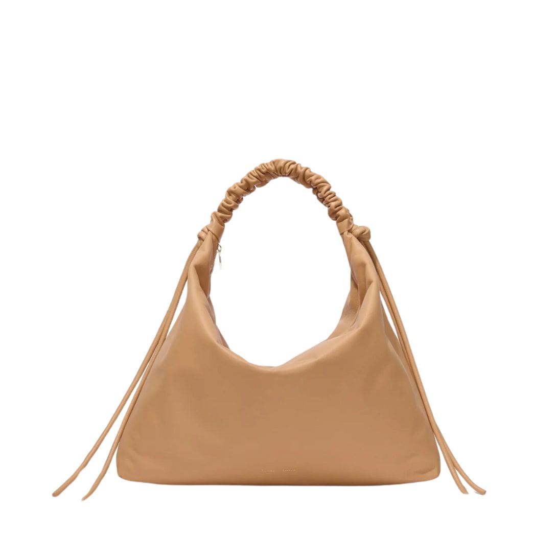 PROENZA LARGE DRAWSTRING SHOULDER BAG SAND