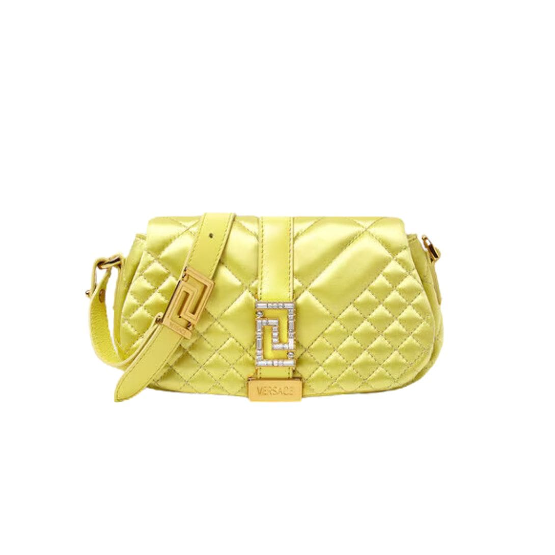 VERSACE GRECA GODDESS SATIN MINI BAG