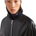 PRADA OVERSIZED NAPPAN LEATHER BOMBER JACKET