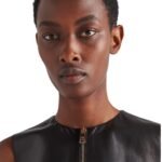 PRADA STRETCH NAPPA LEATHER VEST