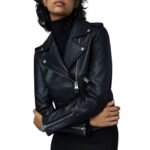 MACKAGE BAYA (R) LEATHER BIKER JACKET