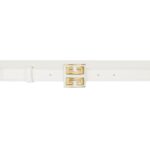 GIVENCHY 4G BELT IN LEATHER IVORY