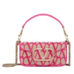 VALENTINO GARAVANI LOCÒ TOILE ICONOGRAPHE SHOULDER BAG