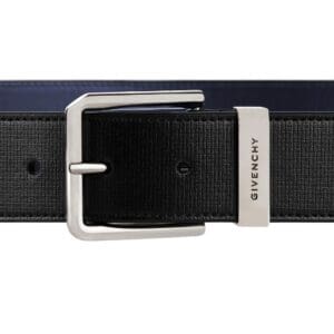 GIVENCHY GENTLEMAN BELT IN 4G CLASSIC LEATHER BLACK/NAVY