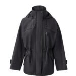 mackage alize rain parka with storm visor
