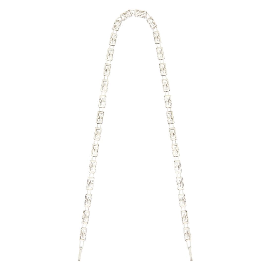 GIVENCHY G CUBE CHAIN STRAP IN METAL PALLADIUM