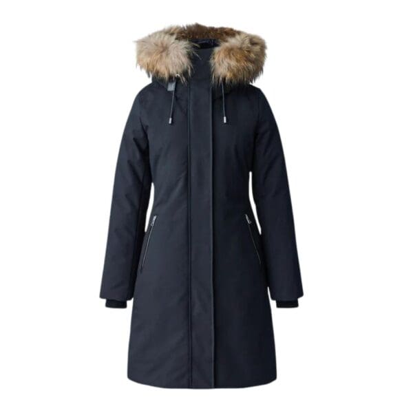 MACKAGE SHILOH 2-IN-1 FITTED DOWN COAT WITH REMOVABLE BIB AND NATURAL FUR