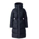 MACKAGE ISHANI FOIL SHIELD LONG DOWN COAT WITH HOOD