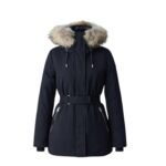 MACKAGE JENI 2-IN-1 DOWN PARKA WITH REMOVABLE BIB AND NATURAL FUR